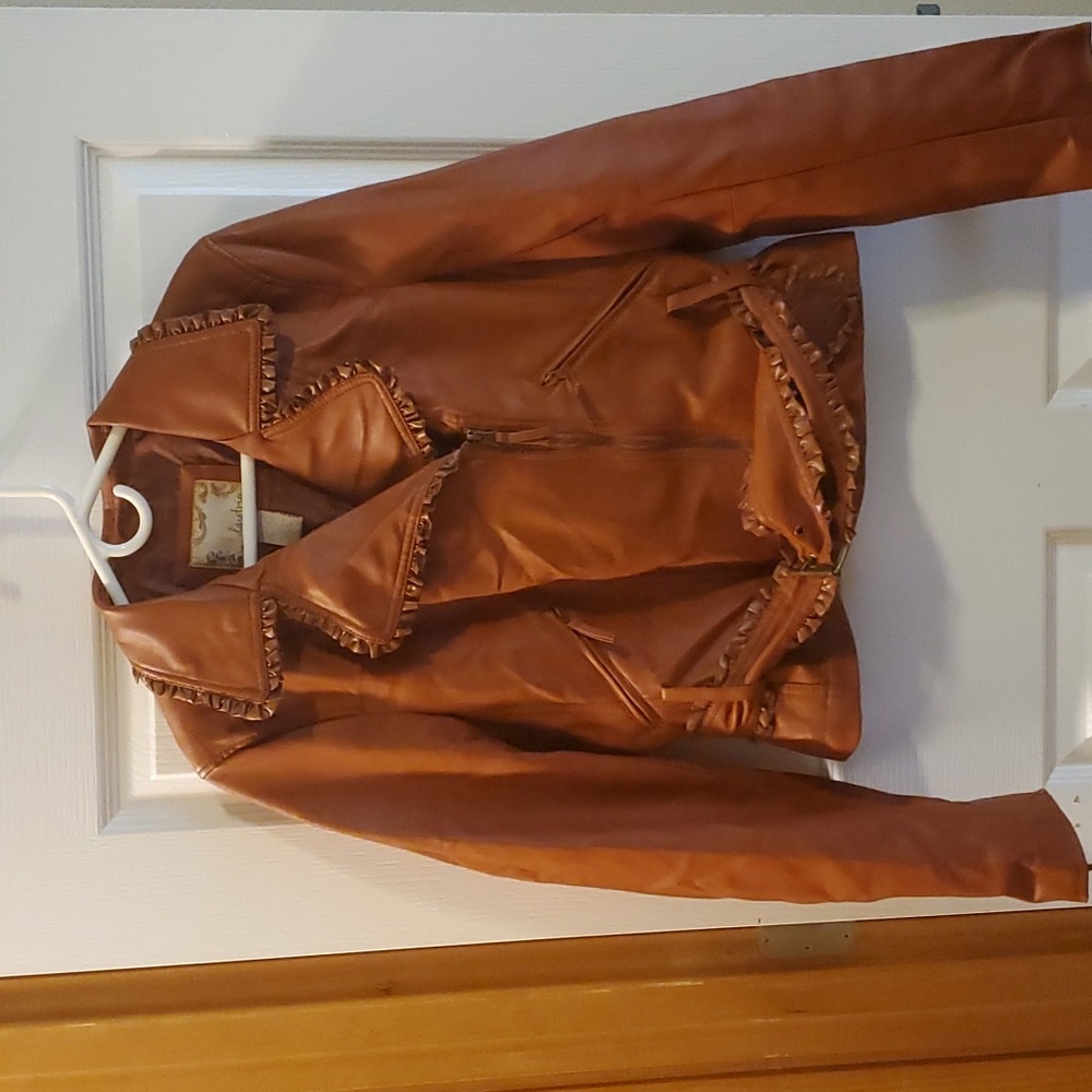 2/$10 Vegan Leather Moto Jacket